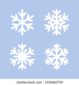 Simple Snowflake Icon In Line Style Design On White Background. For Christmas  Decoration And Ornaments.