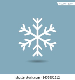 Simple Snowflake icon. Winter sign, cold symbol