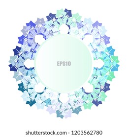 Simple snowflake or mandala icon isolated on white background. Snow flake element for Christmas winter design and New Year decoration. Refrigerator vector symbols or logo