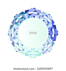 Simple snowflake or mandala icon isolated on white background. Snow flake element for Christmas winter design and New Year decoration. Refrigerator vector symbols or logo