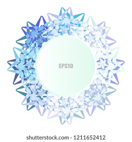 Simple snowflake or mandala icon isolated on white background. Snow flake element for Christmas winter design and New Year decoration. Refrigerator vector symbols or logo
