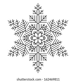 Simple snowflake for your design. EPS10 vector.