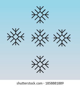 Einfache Schneeflocken für Hintergrund und Texturen.