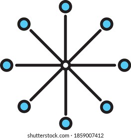 Simple snowflakes for background and textures vector