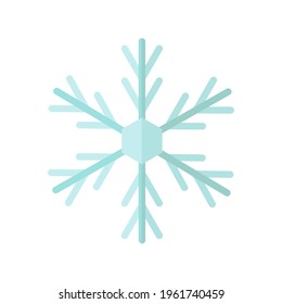 simple snowflakes icon in flat style