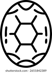 A simple soccer ball icon, perfect for representing sports, games, and athletic competitions. Vector graphic 100