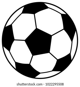 simple soccer ball on white background