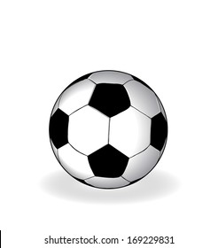 Simple soccer ball vector artwork 
