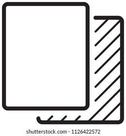 Simple Soccer Card Related Vector Line Icon. Outline Style. Editable Stroke. 128x128 Pixel Perfect.