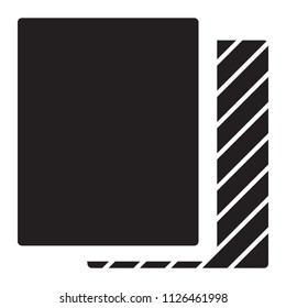 Simple Soccer Card Related Vector Flat Icon. Glyph Style. 128x128 Pixel.