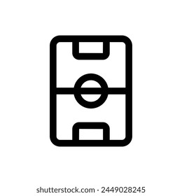 Simple Soccer Field icon. The icon can be used for websites, print templates, presentation templates, illustrations, etc