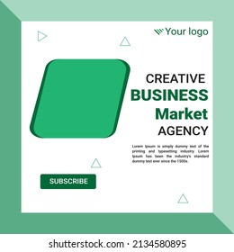 Simple social media and multipurpose add design template