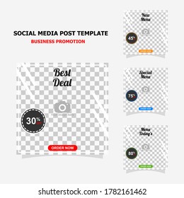 simple social media post template for your business promotion there is four template in the package style five