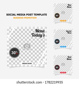 simple social media post template for your business promotion there is four template in the package style one