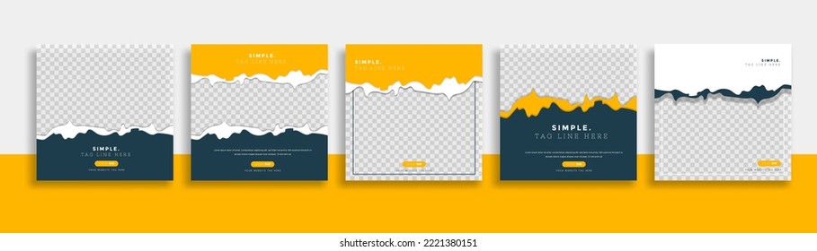 simple social media post web banner template easy for used
