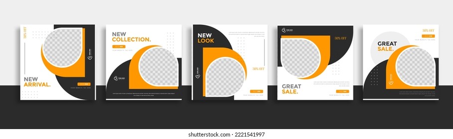 simple social media post web banner template easy for used