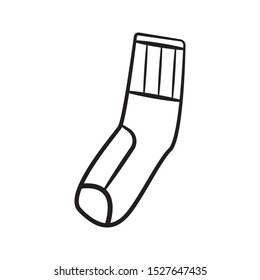 Simple socks icon line vector