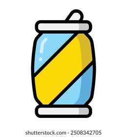 Simple Soda Can colorful icon. The icon can be used for websites, print templates, presentation templates, illustrations, etc