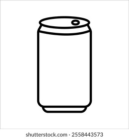  Simple soda can icon representing beverages or soft drinks.