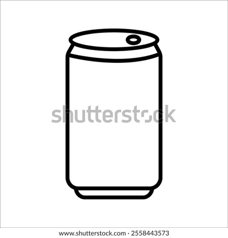  Simple soda can icon representing beverages or soft drinks.