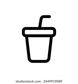 Simple Soft Drink icon. The icon can be used for websites, print templates, presentation templates, illustrations, etc	