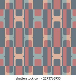 Einfache, sanfte geometrische Formen verzieren jede Oberfläche oder jedes Ding und machen sie attraktiv. Abstrakte nahtlose Muster für Drucke, Textilien, Web, Werbung und alle Design-Projekte.