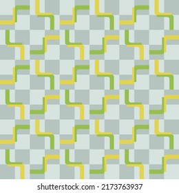 Simple soft geometric shapes will decorate any surface or thing and make it attractive. Abstract seamless pattern for prints, textile, web, advertising and any design projects.