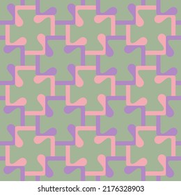 Simple soft geometric shapes will decorate any surface or thing and make it attractive. Abstract seamless pattern for prints, textile, web, advertising and any design projects.