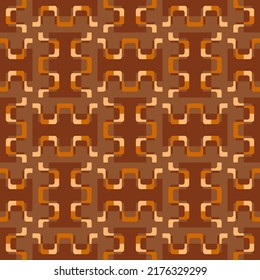 Simple soft geometric shapes will decorate any surface or thing and make it attractive. Abstract seamless pattern for prints, textile, web, advertising and any design projects.