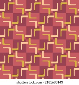 Simple soft geometric shapes will decorate any surface or thing and make it attractive. Abstract seamless pattern for prints, textile, web, advertising and any design projects.