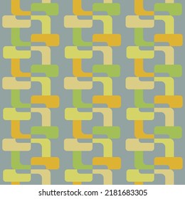 Simple soft geometric shapes will decorate any surface or thing and make it attractive. Abstract seamless pattern for prints, textile, web, advertising and any design projects.