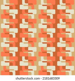Simple soft geometric shapes will decorate any surface or thing and make it attractive. Abstract seamless pattern for prints, textile, web, advertising and any design projects.