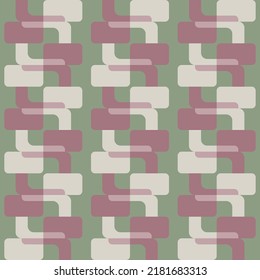Simple soft geometric shapes will decorate any surface or thing and make it attractive. Abstract seamless pattern for prints, textile, web, advertising and any design projects.