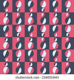 Simple soft geometric shapes will decorate any surface or thing and make it attractive. Abstract seamless pattern for prints, textile, web, advertising and any design projects.