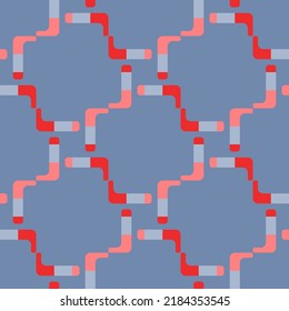 Simple soft geometric shapes will decorate any surface or thing and make it attractive. Abstract seamless pattern for prints, textile, web, advertising and any design projects.