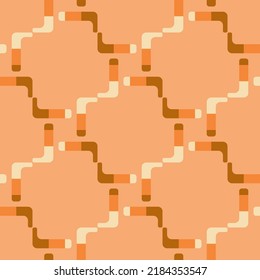 Simple soft geometric shapes will decorate any surface or thing and make it attractive. Abstract seamless pattern for prints, textile, web, advertising and any design projects.