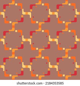 Simple soft geometric shapes will decorate any surface or thing and make it attractive. Abstract seamless pattern for prints, textile, web, advertising and any design projects.