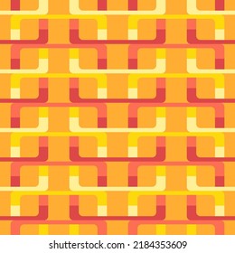 Simple soft geometric shapes will decorate any surface or thing and make it attractive. Abstract seamless pattern for prints, textile, web, advertising and any design projects.
