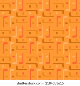 Simple soft geometric shapes will decorate any surface or thing and make it attractive. Abstract seamless pattern for prints, textile, web, advertising and any design projects.