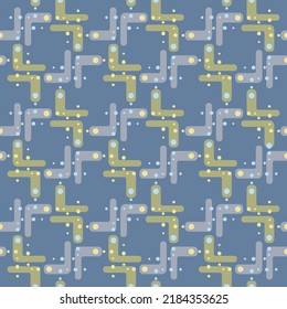 Las formas geométricas simples y suaves decorarán cualquier superficie o cosa y lo harán atractivo. Resumen de un patrón sin fisuras para impresiones, textiles, web, publicidad y cualquier proyecto de diseño.