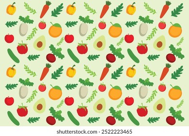 simple and soft vegetable pattern, suitable for background or elements
