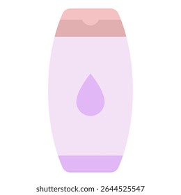 Frasco de loção de bebê simples, de cor suave, adequado para cuidados com a pele e marca de produtos para bebês.