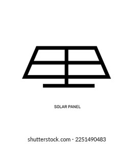 simple solar energy panel four cells icon vector isolated illustration
