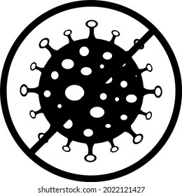 simple solid icon about the corona virus that is happening in the world. You can use this for your graphic and icon designs