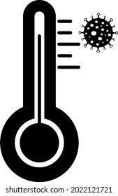 simple solid icon about the corona virus that is happening in the world. You can use this for your graphic and icon designs