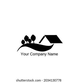 Simple Solid Line home logo and icons