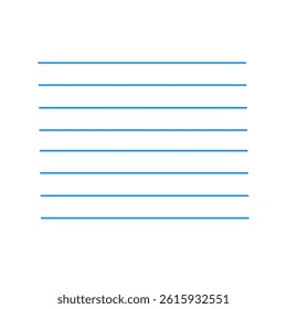Simple solid lines for writing space in planners, journals, or printable templates