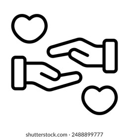 Simple Solidarity icon. The icon can be used for websites, print templates, presentation templates, illustrations, etc