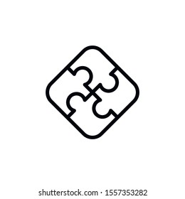 Simple solution line icon. Stroke pictogram. Vector illustration isolated on a white background. Premium quality symbol. Vector sign for mobile app and web sites.