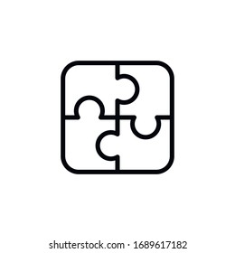 Simple solution line icon. Stroke pictogram. Vector illustration isolated on a white background. Premium quality symbol. Vector sign for mobile app and web sites.